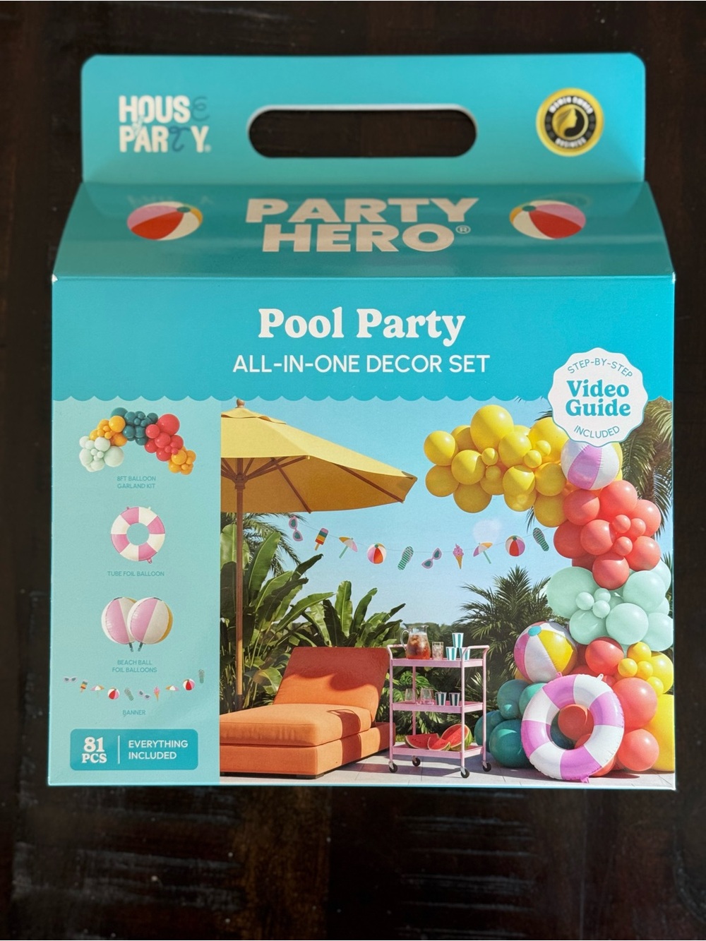 Pool Party All-In-One Decor Set - Teal/Mint/Coral